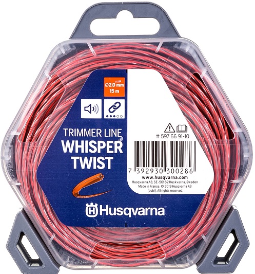 Корд триммерный Whisper Twist Husqvarna 597669110, 2.0 мм, 15 м