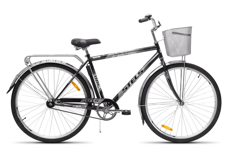 Велосипед Stels Navigator 28 300 Gent Z010/Z011 (с корзиной), LU085341, Серый