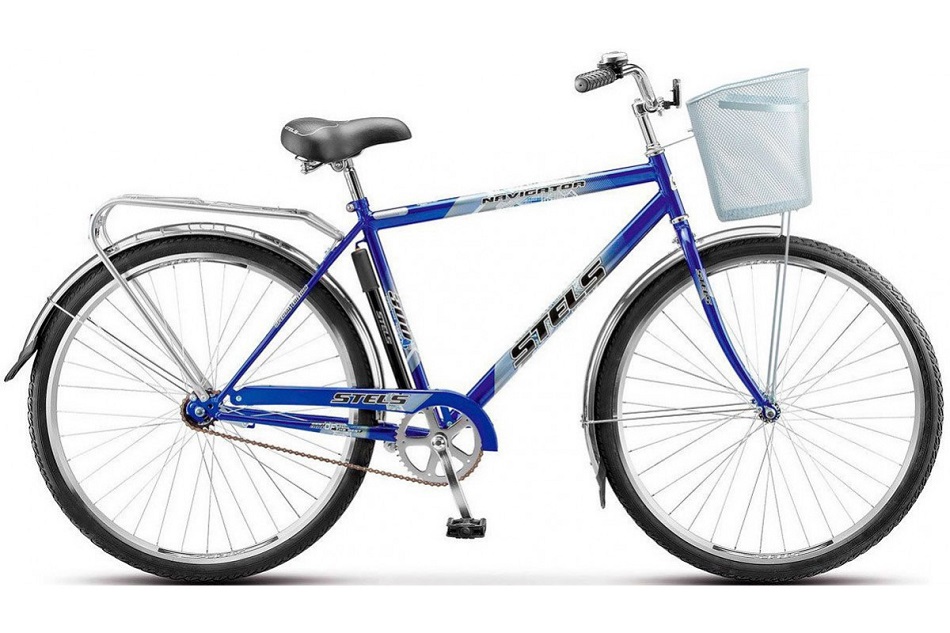 Велосипед Stels Navigator 28 300 Gent Z010/Z011 (с корзиной), LU085341, Синий
