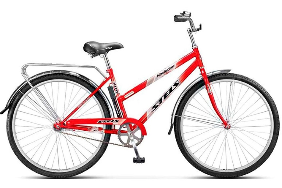 Велосипед Stels Navigator 28 300 Lady Z010 (с корзиной), LU085342, Красный