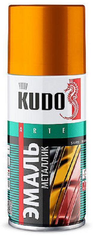 Эмаль универсальная металлик KUDO KU-1029.1  SILVER FINISH Бронза