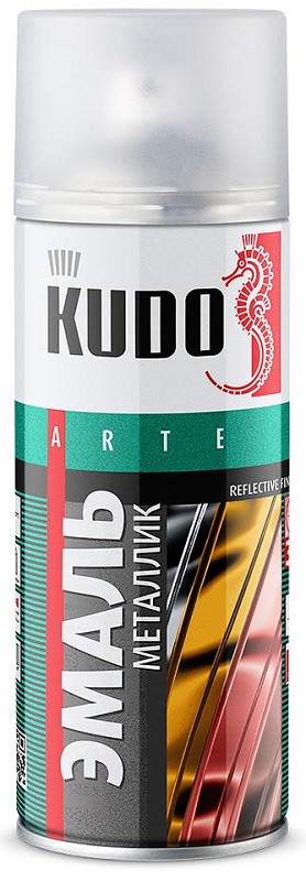 Эмаль универсальная металлик KUDO KU-1027  REFLECTIVE FINISH Хром