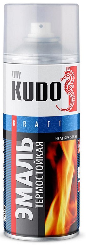 Эмаль термостойкая KUDO KU-5006 Красно-коричневая