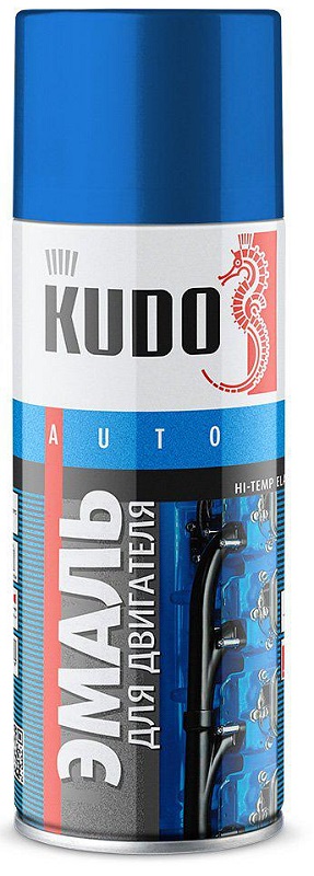 Эмаль для двигателя KUDO KU-5132  Серебряная