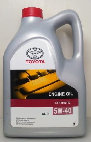 Масло моторное синтетическое Toyota 08880-80375-GO ENGINE OIL 5W-40, 5л