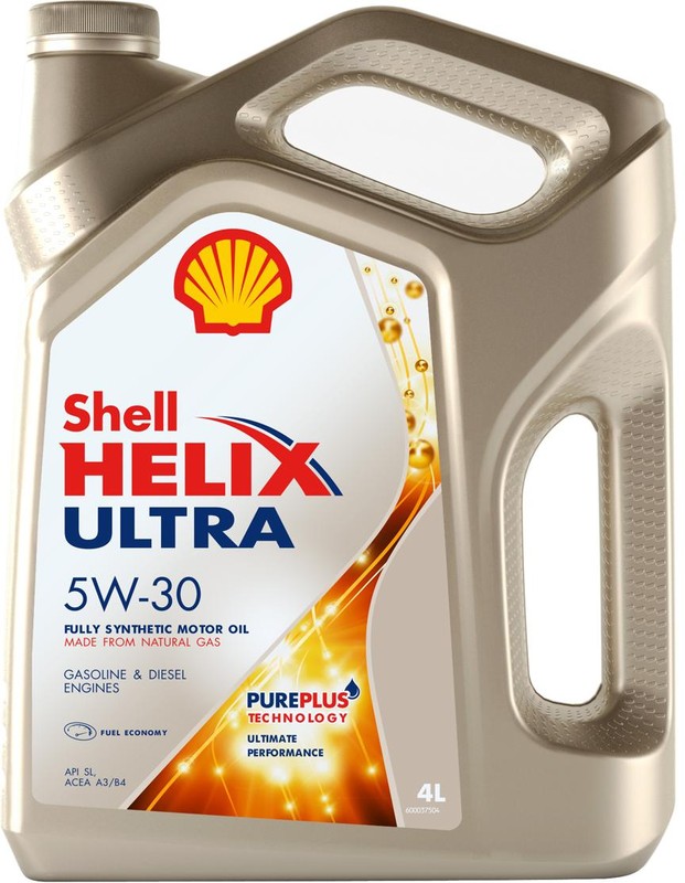 Масло моторное синтетическое Shell 550046387 Helix Ultra 5W-30, 4л