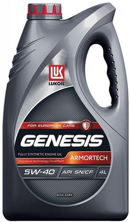 Масло моторное синтетическое Lukoil 3148675 Genesis Armortech 5W-40, 4л