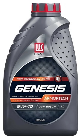 Масло моторное синтетическое Lukoil 3148670 Genesis Armortech 5W-40, 1л