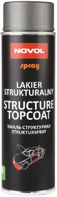 Лак структурный черный Novol 34502 Structure Topcoat SPRAY