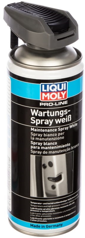 Грязеотталкивающая белая смазка Liqui Moly 7387 Pro-Line Wartungs-Spray weiss