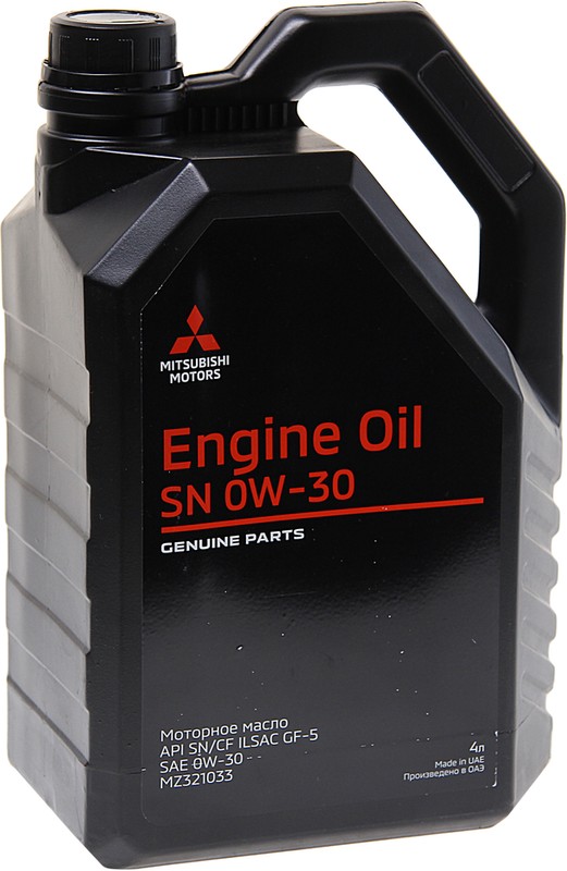 Масло моторное синтетическое Mitsubishi MZ 321033  ENGINE OIL 0W-30, 4л