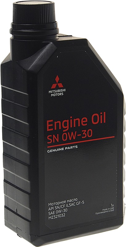 Масло моторное синтетическое Mitsubishi MZ 321032  ENGINE OIL 0W-30, 1л