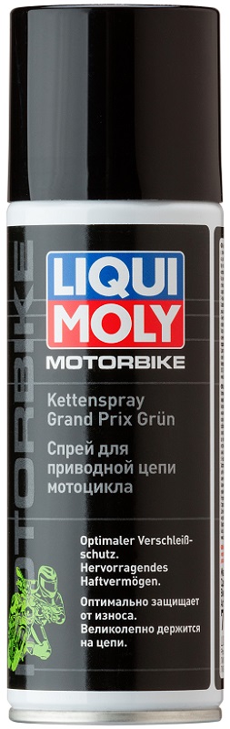 Спрей для приводной цепи мотоцикла Liqui Moly 7637  Motorrad Kettenspray Grand Prix Grun