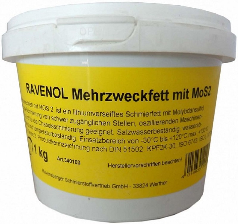 Смазка пластичная Ravenol 4014835200333 Mehrzweckfett m.MOS 2
