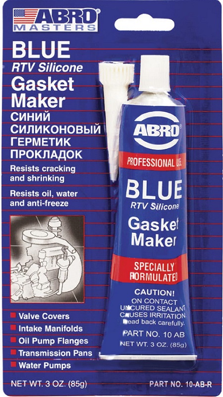Стандартный герметик прокладок ABRO 10ABCH, синий 