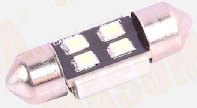 Лампа светодиодная masuma Masuma L741 12v/10w led t10x31 smd 1-2w (салон) [уп.2]
