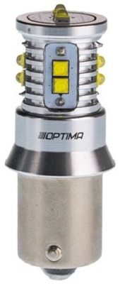 Лампа светодиодная Optima OP-P21W-CAN-50W P21W 12-24В 7,7Вт, 1шт