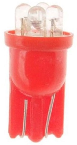Лампа светодиодная MegaPower M-10313R t10w (w2,1x9,5d) 4 led red 12В