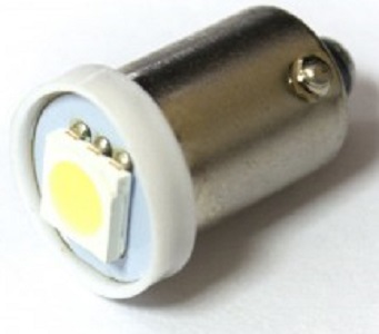 Лампа светодиодная MegaPower M-90124W t4w (ba9s) 1 smd 5050 white 12В