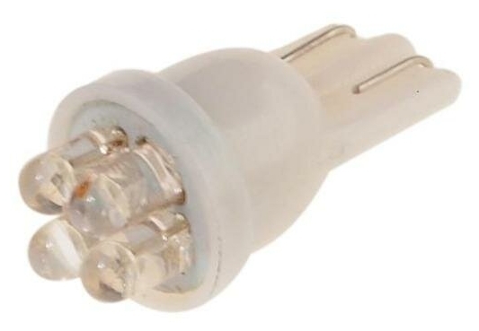 Лампа светодиодная MegaPower M-10313W t10w (w2,1x9,5d) 4 led white 12В