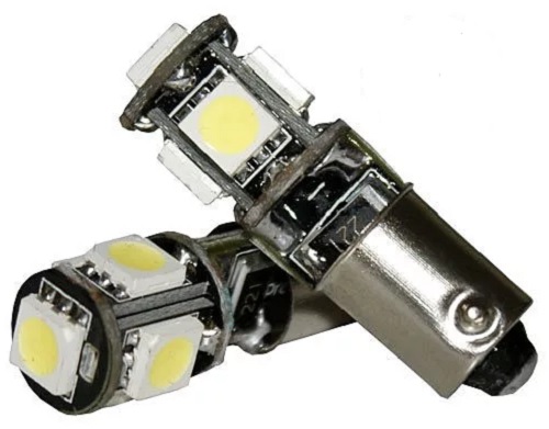 Лампа светодиодная Ledo BA9SO5SMDW T4W 12В