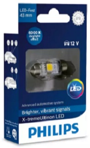 Лампа светодиодная Philips 129466000KX1 X-tremeUltinon LED C5W 12В 1Вт
