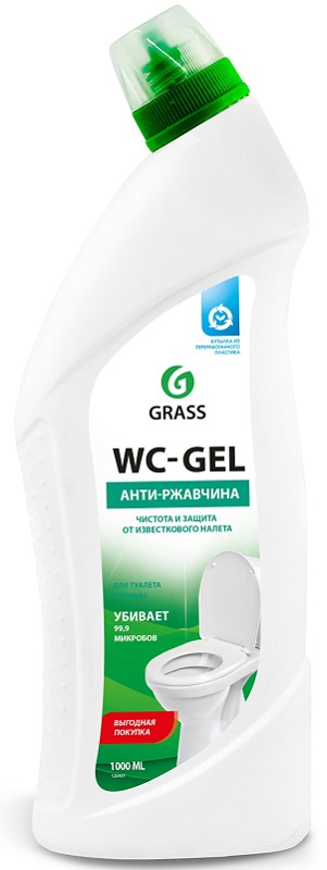 Средство для чистки сантехники WC-gel Grass 125437, 1л