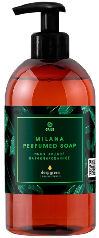 Мыло жидкое парфюмированное Milana Green Deep Grass 125502, 300мл