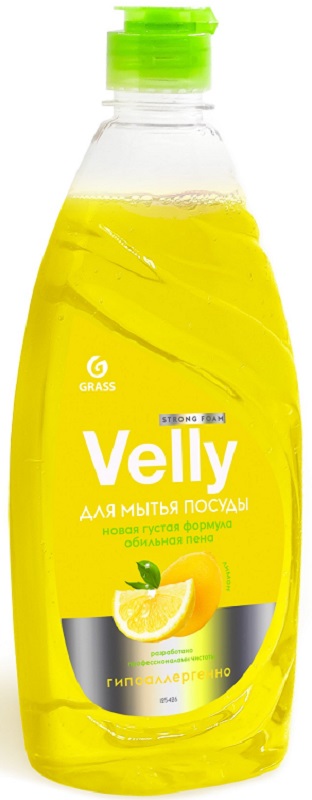 Средство для мытья посуды Grass 125426 Velly лимон, 500мл
