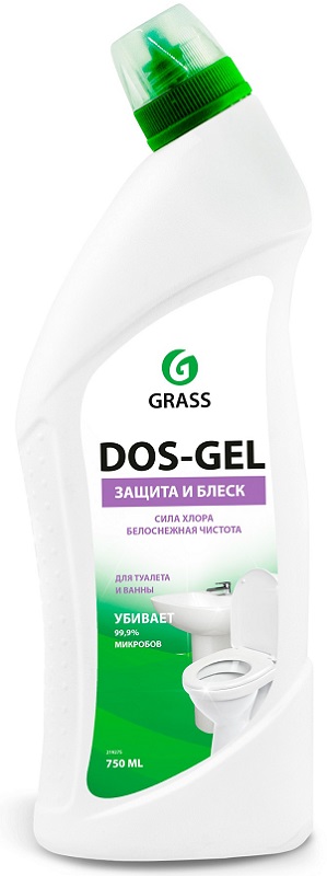 Дезинфицирующий чистящий гель Dos Gel Grass 219275, 750мл