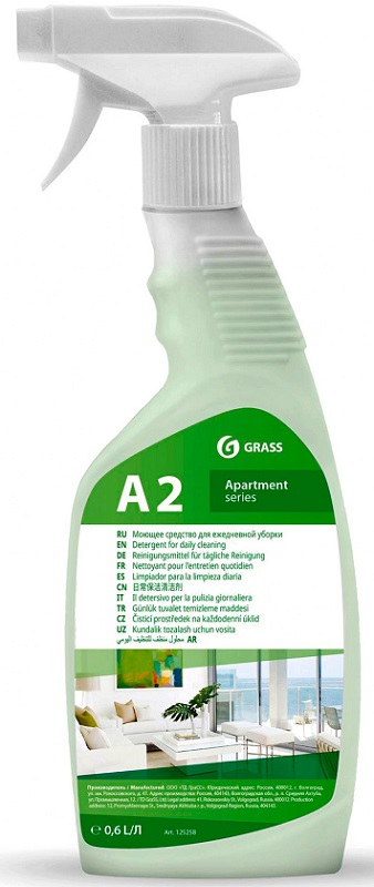 Моющее средство для ежедневной уборки Apartament series А2 Grass 125258, 600мл