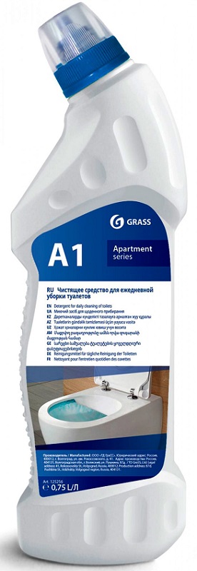 Моющее средство для ежедневной уборки туалетов Apartament series А1 Grass 125256, 750мл