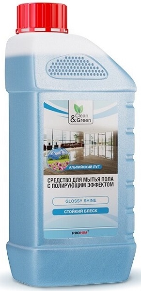 Моющее средство с полирующим эффектом для мытья пола AVS CG8028, 1 л clean&green 