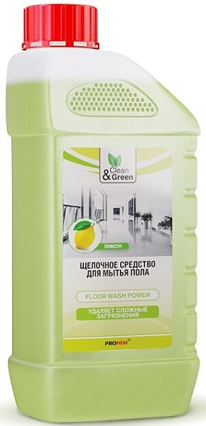 Щелочное средство для мытья пола AVS CG8032, 1 л. clean&green