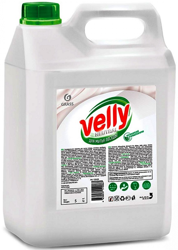 Средство для мытья посуды Velly Neutral Grass 125420, 5кг
