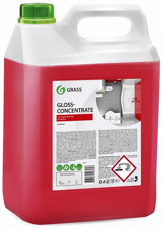 Концентрированное чистящее средство Gloss Concentrate Grass 125323, 5,5кг