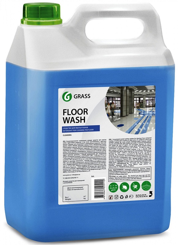 Нейтральное средство для мытья пола Floor wash Grass 125195, 5,1кг