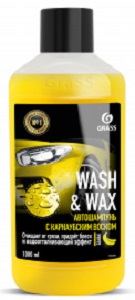 Автошампунь с карнаубским воском Wash & Wax Grass 110410, 1 л