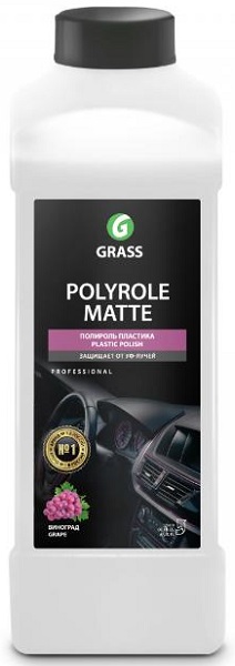 Полироль-очиститель пластика матовый блеск Polyrole Matte Grass 120110, 1л