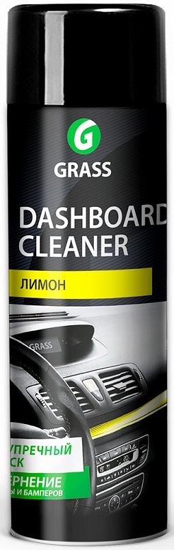 Очиститель-полироль пластика для наружных частей Dashboard Cleaner Grass 110333-1, лимон, 650 мл