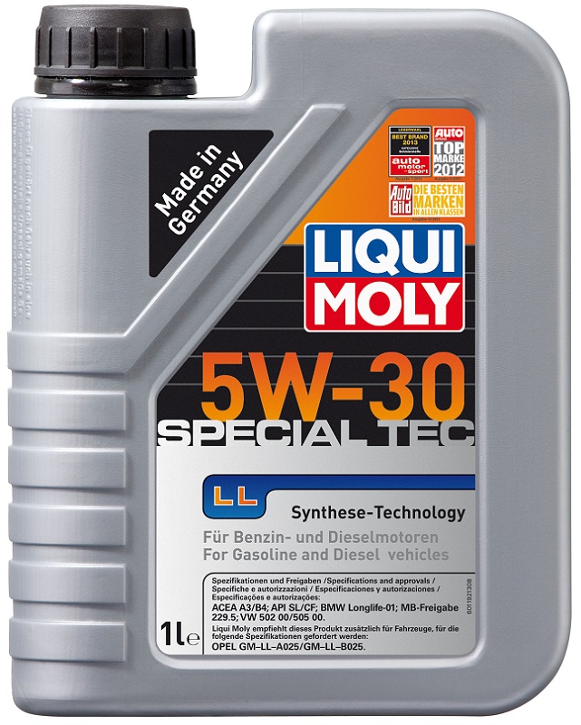 Масло моторное синтетическое Liqui Moly 8054 Special Tec LL 5W-30, 1л
