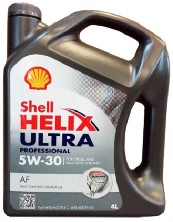Масло моторное синтетическое Shell 550040661 Helix Ultra Pro AF 5W-30, 4л