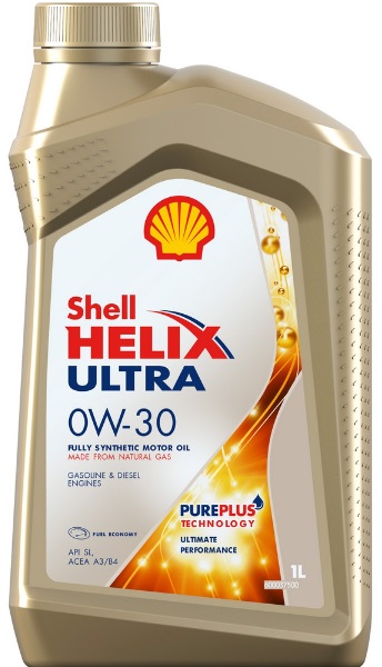 Масло моторное синтетическое Shell 550046354 Helix Ultra 0W-30, 1л