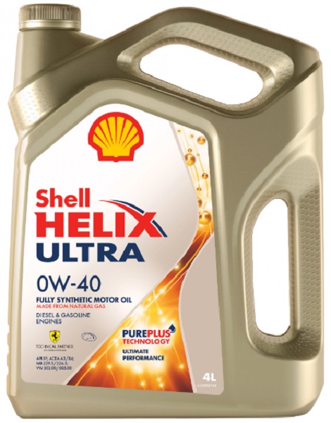 Масло моторное синтетическое Shell 550055900 Helix Ultra 0W-40, 4л