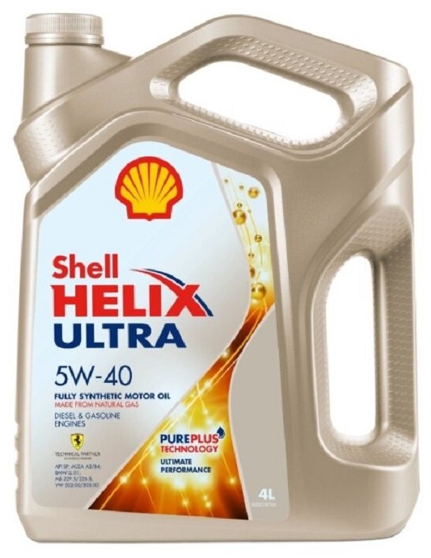 Масло моторное синтетическое Shell 550051593 Helix Ultra 5W-40, 4л