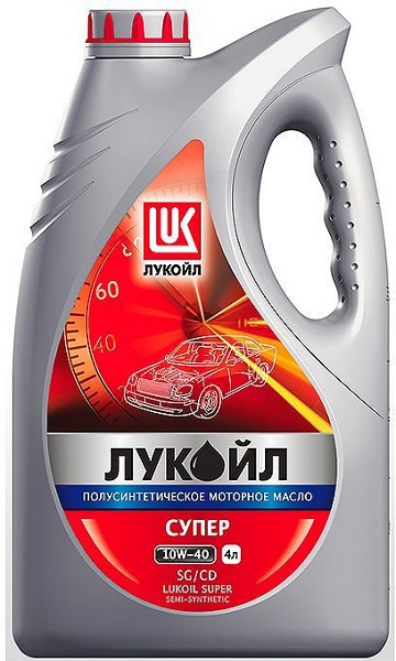 Масло моторное полусинтетическое Lukoil 19192 Супер 10W-40, 4л