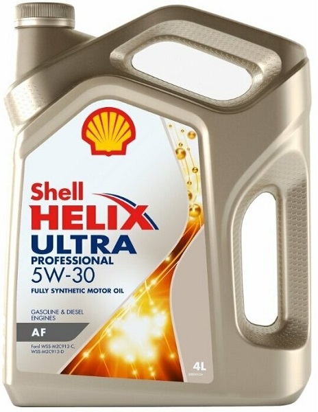 Масло моторное синтетическое Shell 550048695 Helix Ultra Pro AF 5W-30, 4л