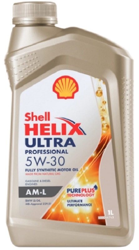 Масло моторное синтетическое Shell 550046352 Helix Ultra Pro AM-L 5W-30, 1л