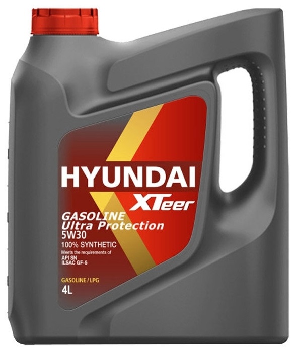 Масло моторное синтетическое Hyundai XTeer 1041002 Gasoline Ultra Protection 5W-30, 4л
