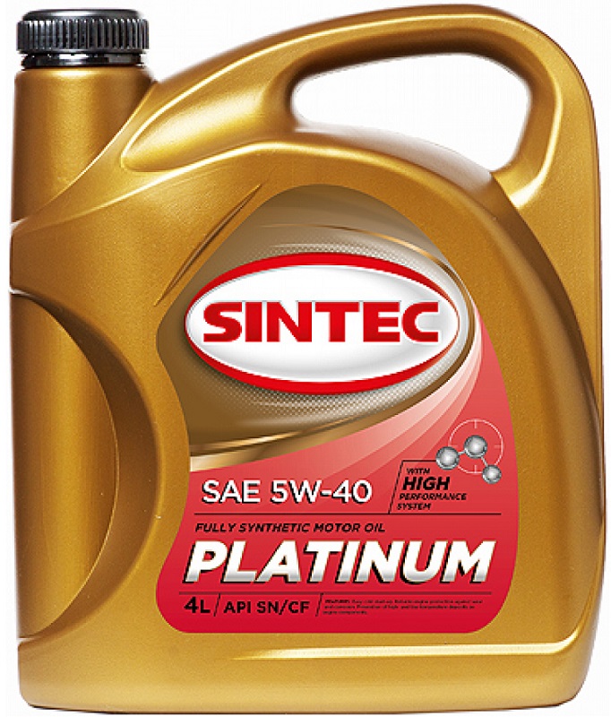 Масло моторное синтетическое Sintec 801941 Platinum 5W-40, 4л
